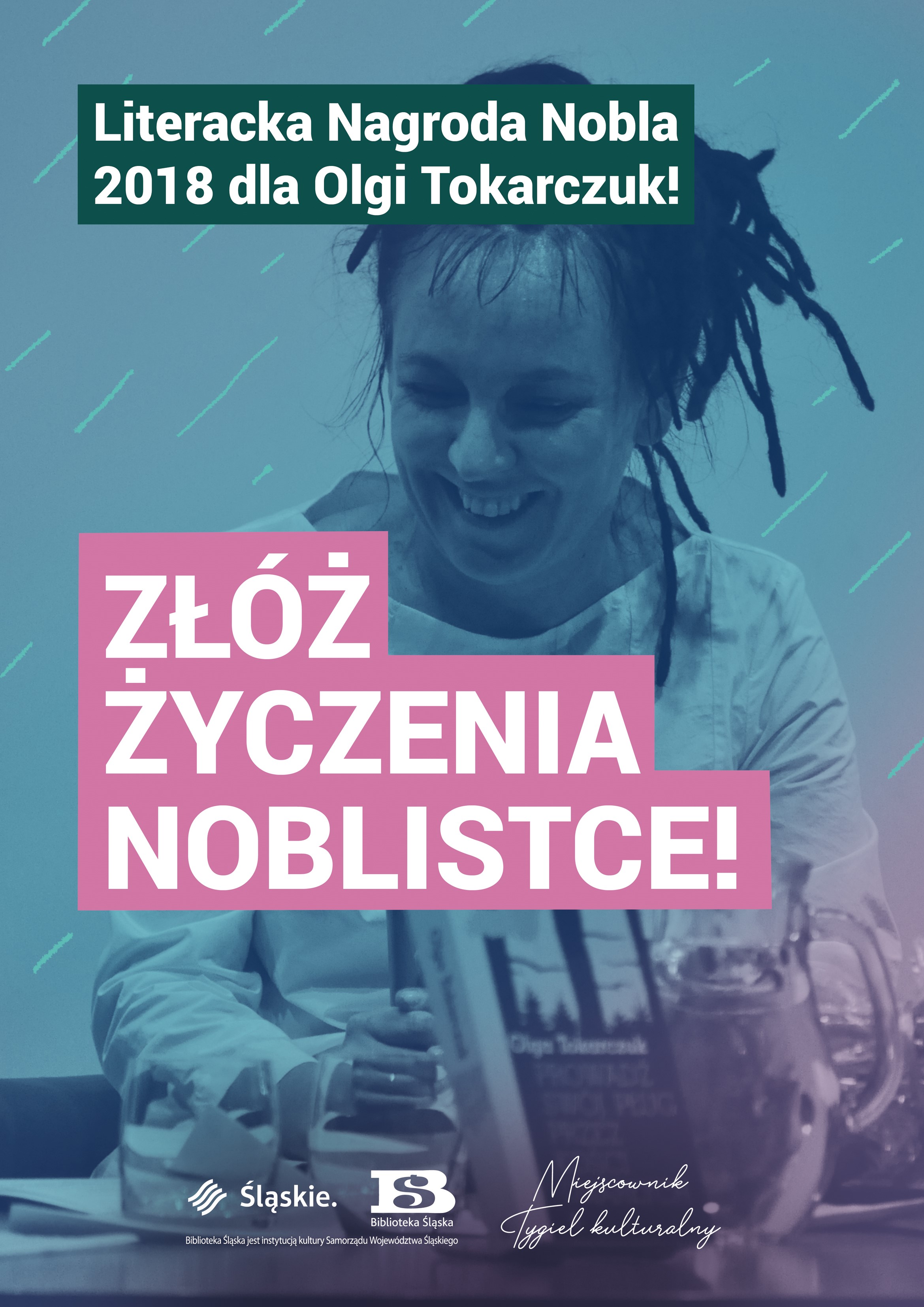 Ściana życzeń dla Olgi Tokarczuk